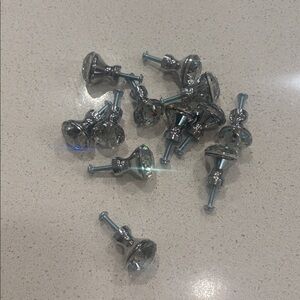 Silver Crystal Drawer Knobs
